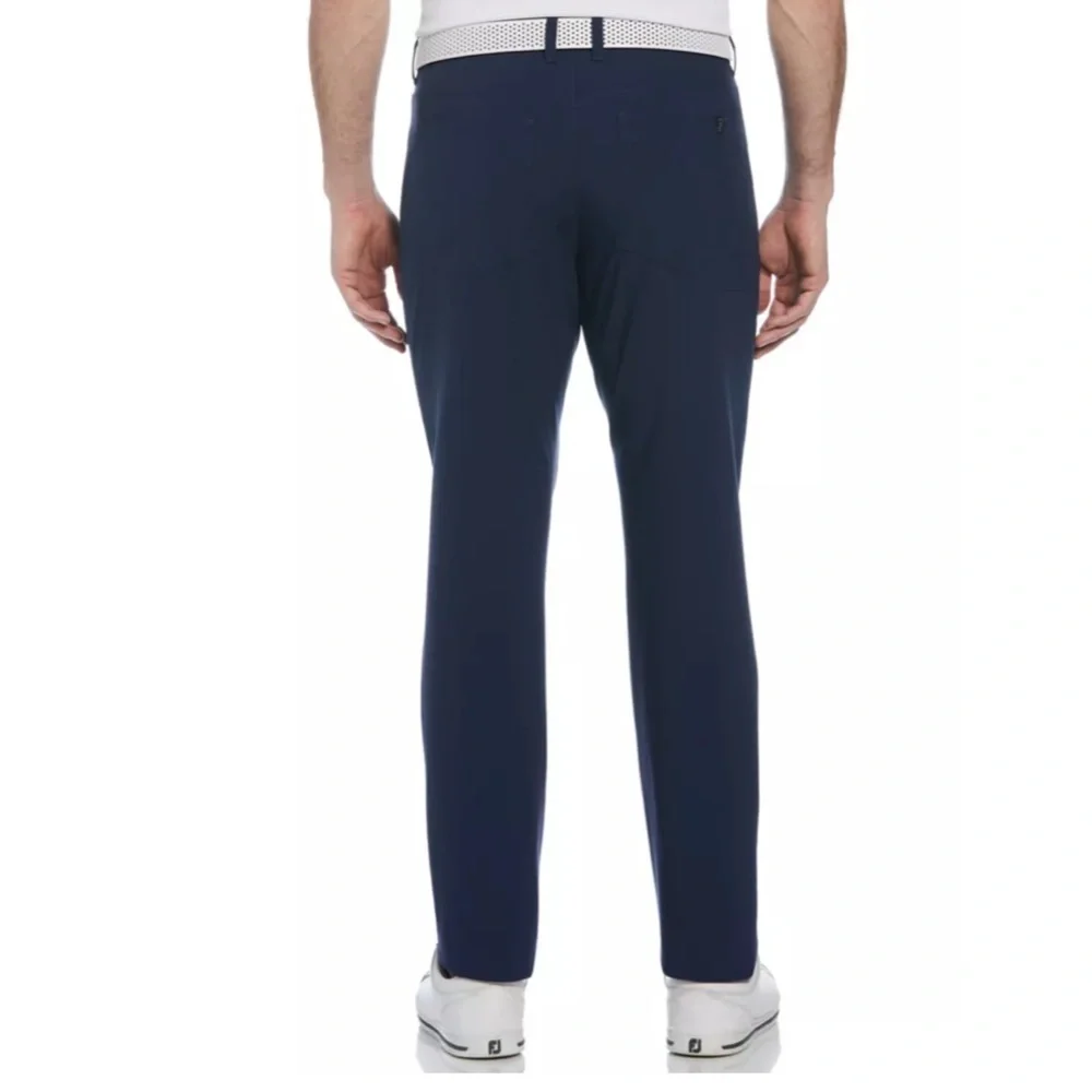 PGA TOURMen's 5 Pocket Heather Golf Pants Peacoat Blue Size 30/32